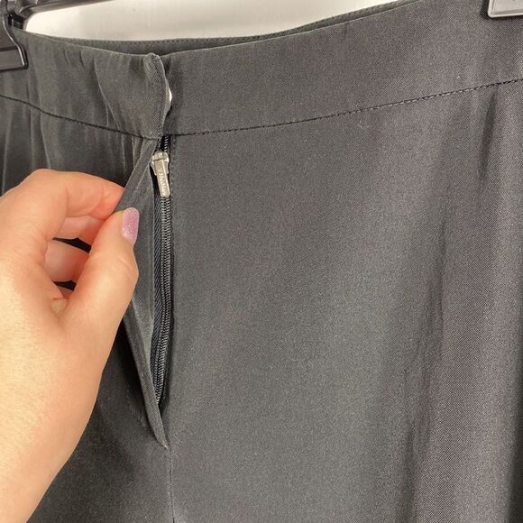 ‘S MaxMara Black Wide Leg Cuffed Trousers Pants Size 36 - Picture 3 of 12